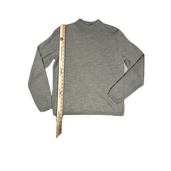 Pendleton Mock Neck Long Sleeve Sweater Womens Size Large 100% Merino Wool Tan - Picture 4 of 8